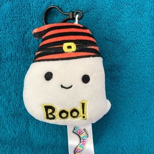 Halloween Ghost Squishmallow Keychain